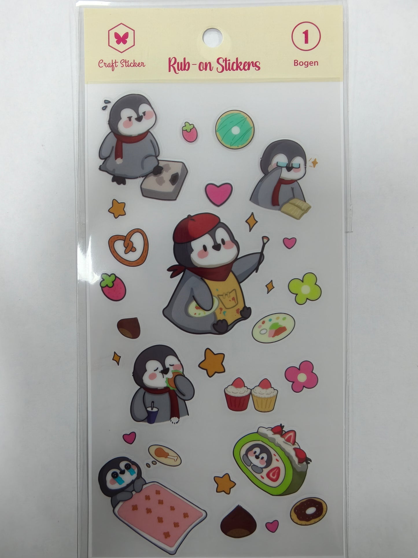 STPH- Hohe Haftkraft Transferstickers Pinguin