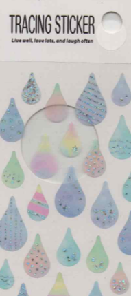 S24-08 Tracing Paper Sticker Water-drop