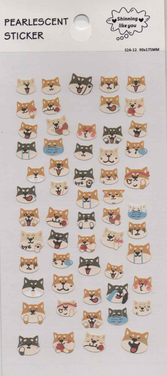 S24-12/13 Pearlescent Paper Sticker