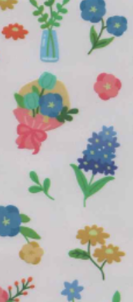 S24-77 Rub-on sticker flower