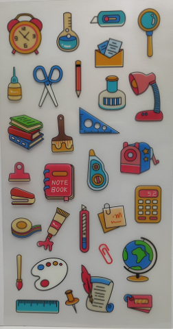 S24-77 Rub-on sticker free time