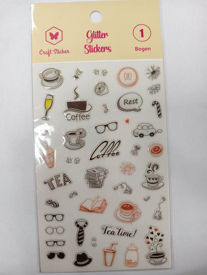 SK25 Kristall Stickers mit Wörter