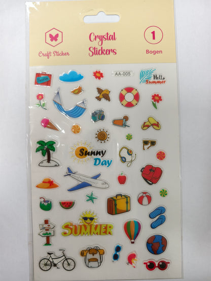 SK25 Kristall Stickers mit Wörter