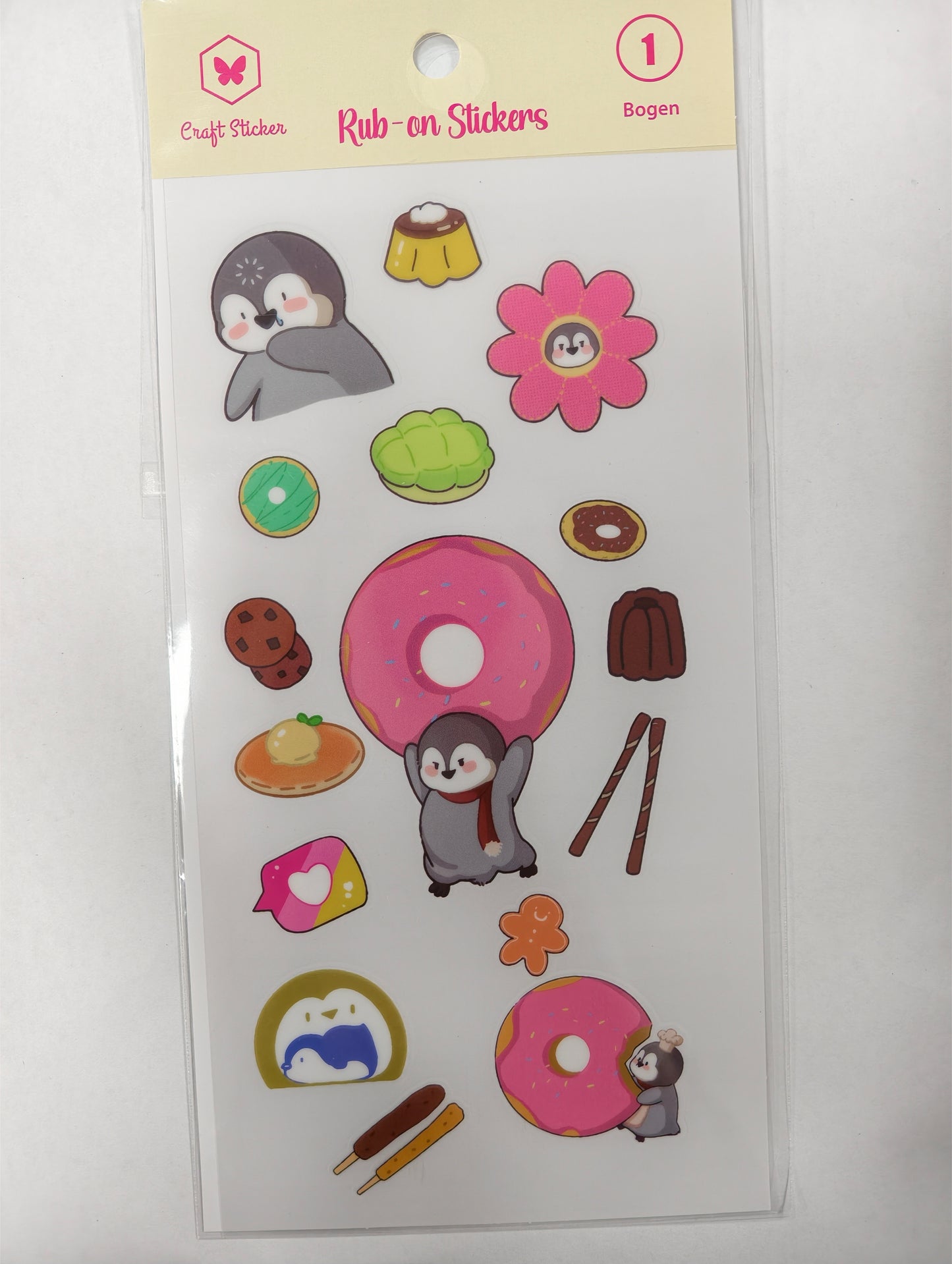 STPM-Mittle Haftkraft Transfersticker Pinguin