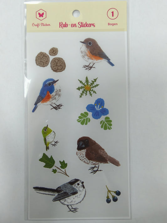 STVM-Mittel Haftkraft Transferstickers Vogel