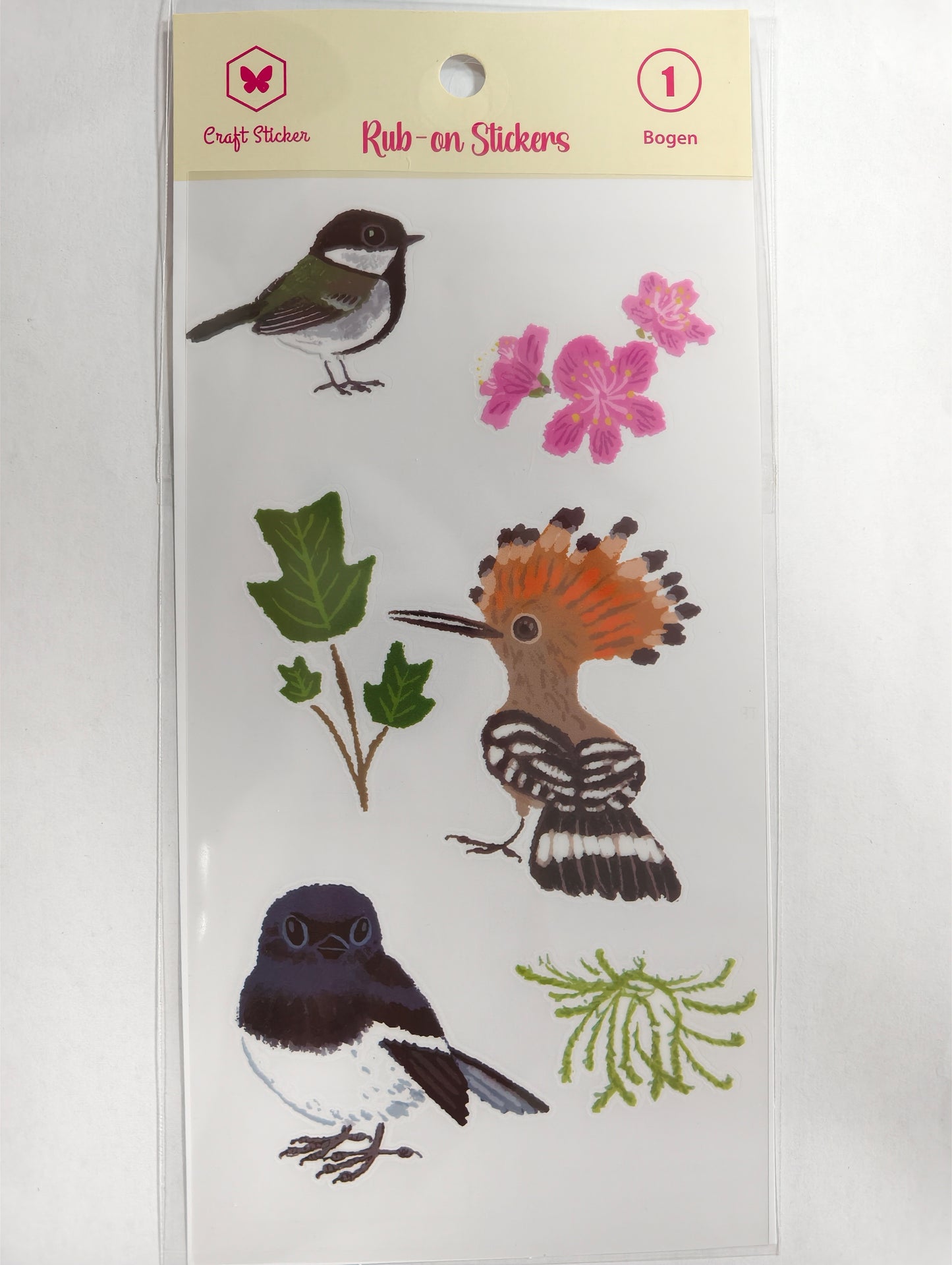 STVM-Mittel Haftkraft Transferstickers Vogel