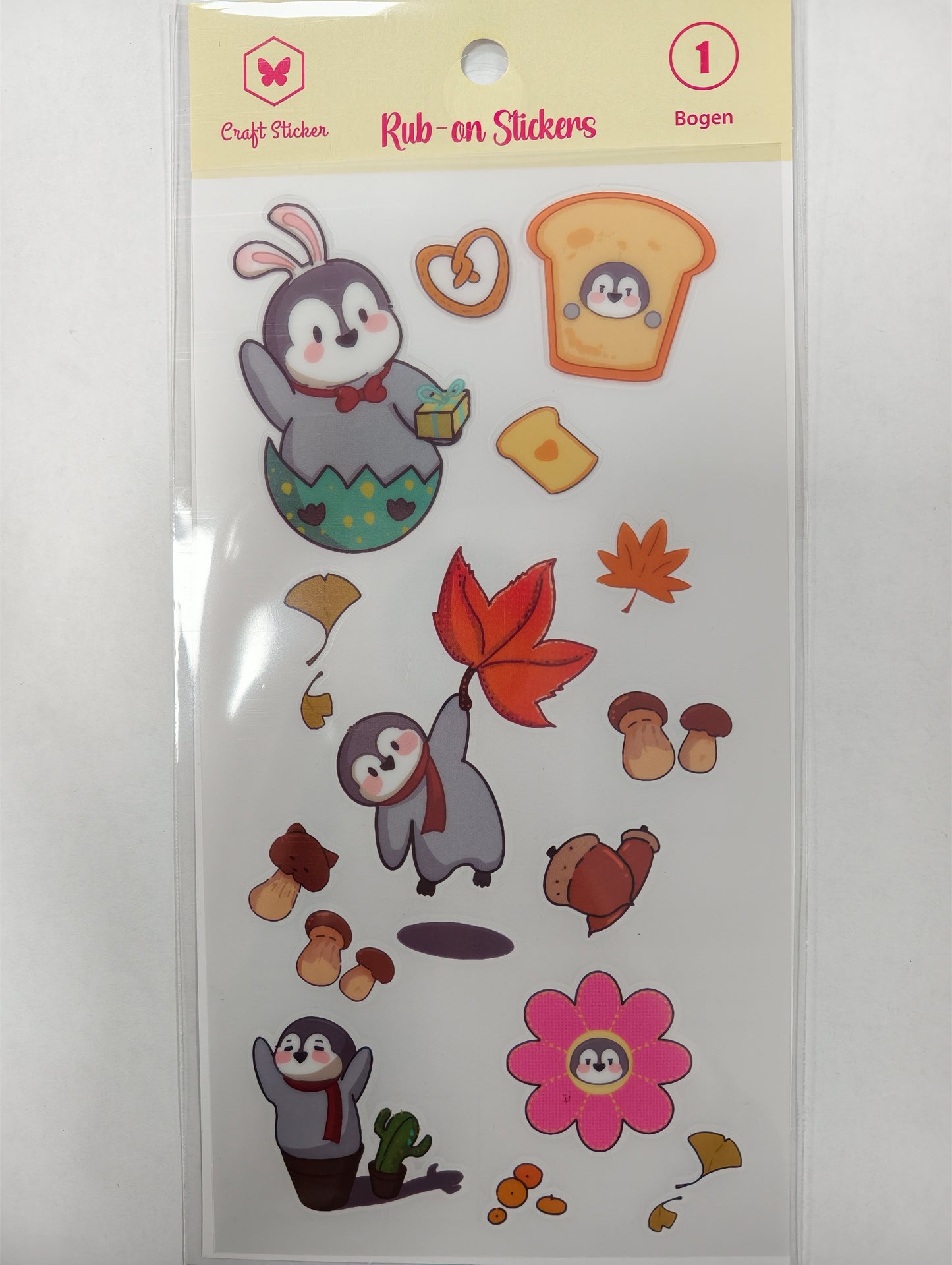 STPM-Mittle Haftkraft Transfersticker Pinguin