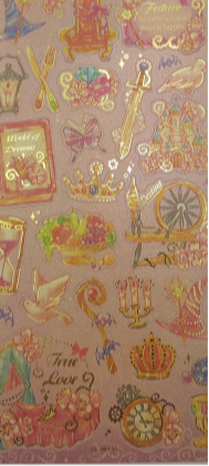 S24-11 Pearlescent Paper Sticker With Gold
