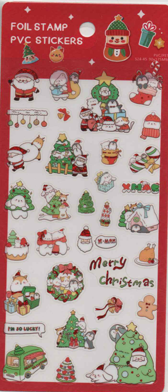 S24-48 Foil Stamp PVC Stickers