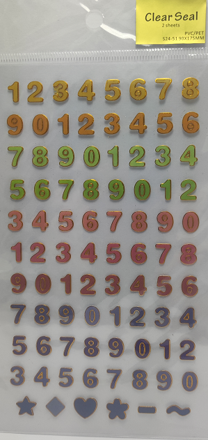 S24-50 Edge Gilding PVC Stickers